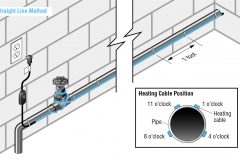 Paladin for Pipe Heating Cable Straight Line Method on PIpe Diagram