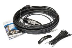 Paladin for Roof heating cable coiled up with cable guards and cable ties