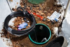 Retro-FM In-Pipe Tubular Self-Regulating Heating Cable System on Ground at Job Site
